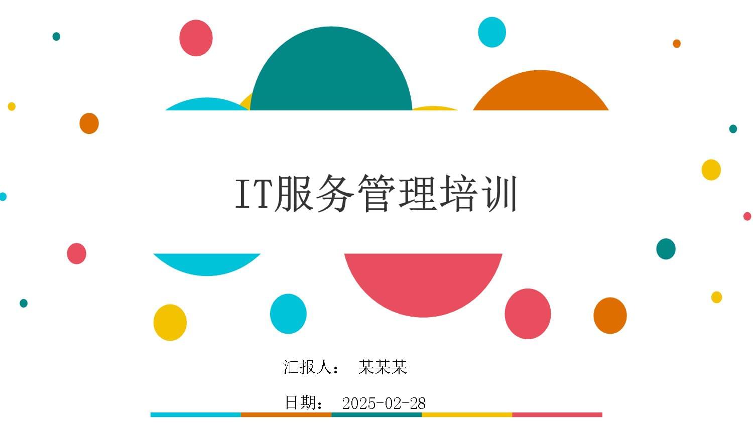 2025年IT服務管理培訓課件